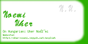 noemi uher business card